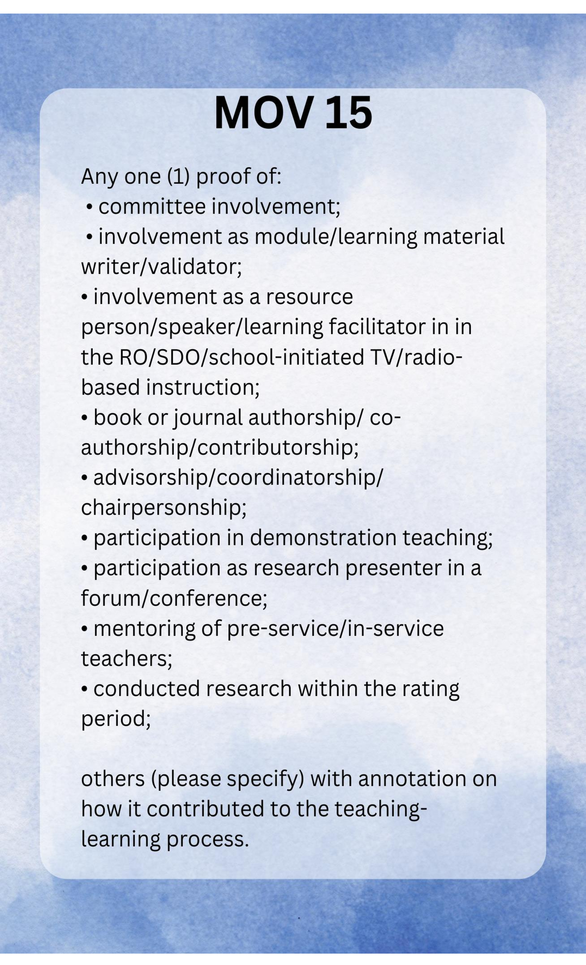 RPMS Final Exam - Sample MOV Documentation and Objectives - Studocu
