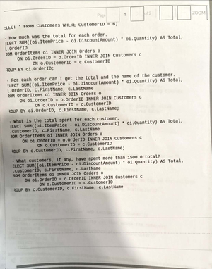 SQL Concepts Summary and Practice Notes - Spring 2025 Online - Studocu
