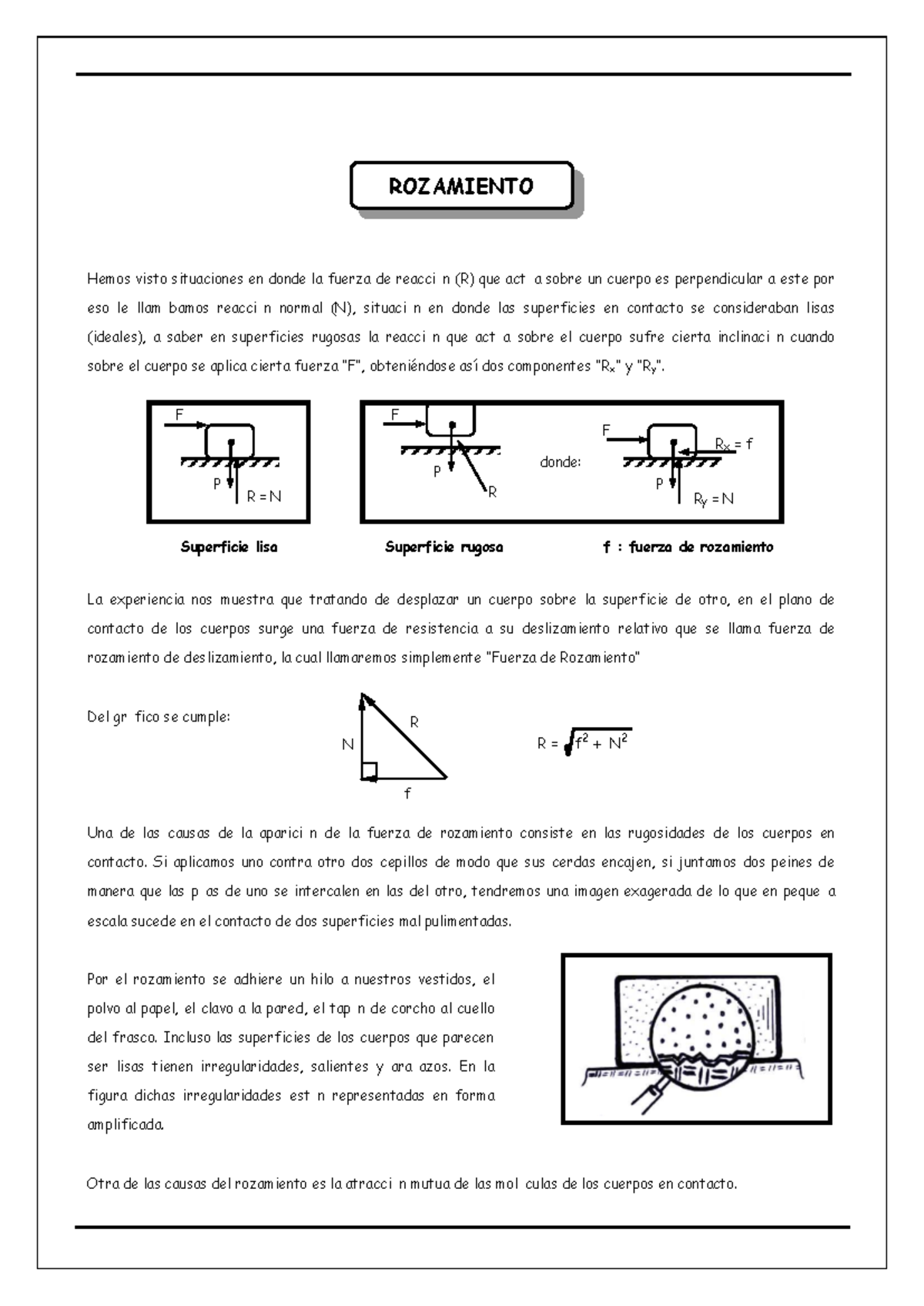 12-Rozamiento: Fuerzas de Rozamiento Estático y Cinético en Superficies ...