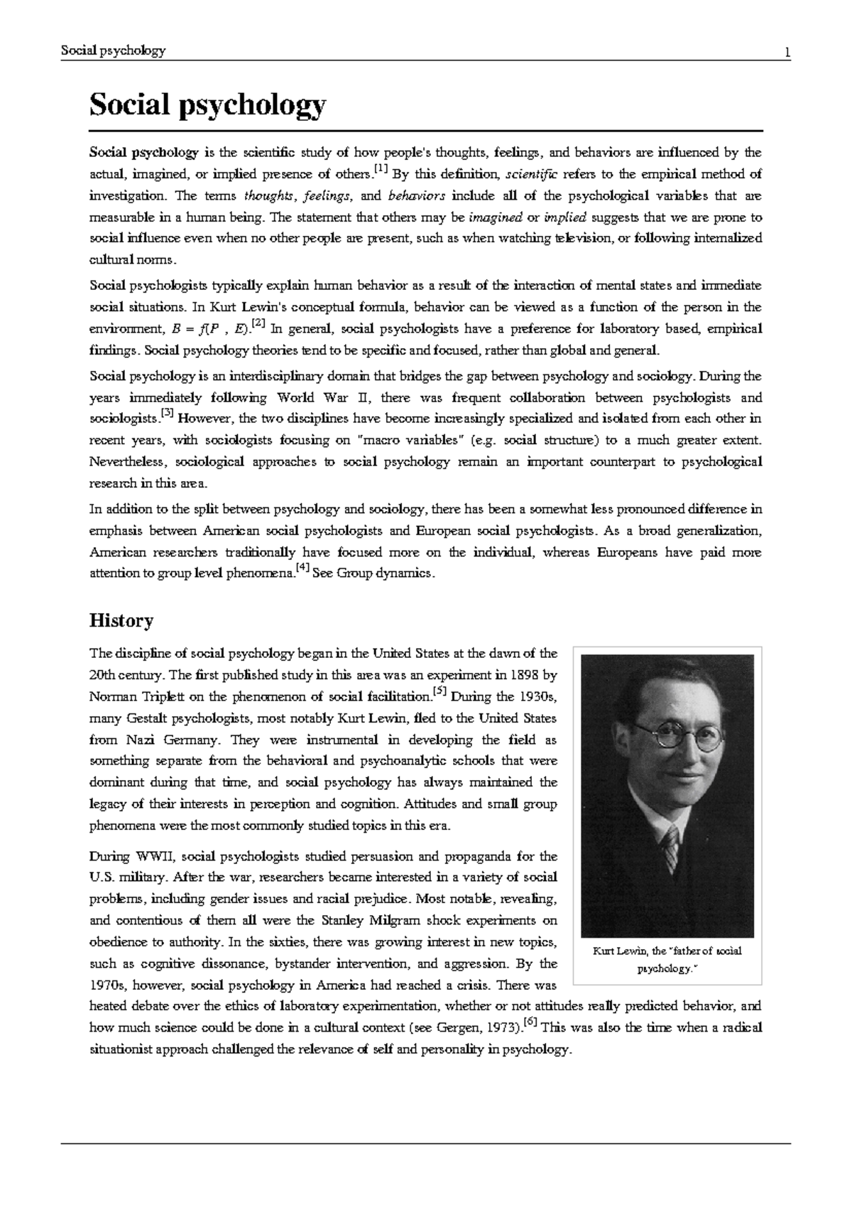 Social Psychology Overview: Key Concepts and Theories - Studocu