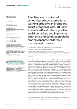 LIDO - Examining SEB Skills' Incremental Validity in Academic ...