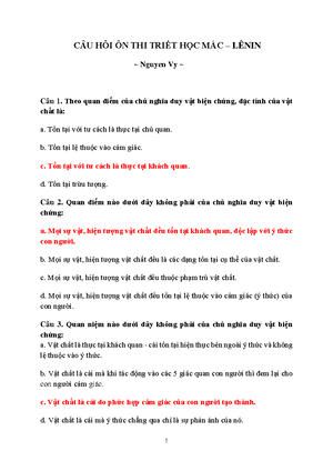 [Solved] Phn tch quan im ca trit hc Mc Lnin v bn cht kt cu ca thc ngha ...