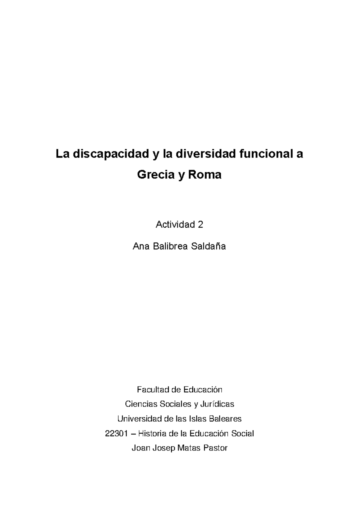 Discapacidad en la Antigua Roma y Grecia - Historia de la Educación ...