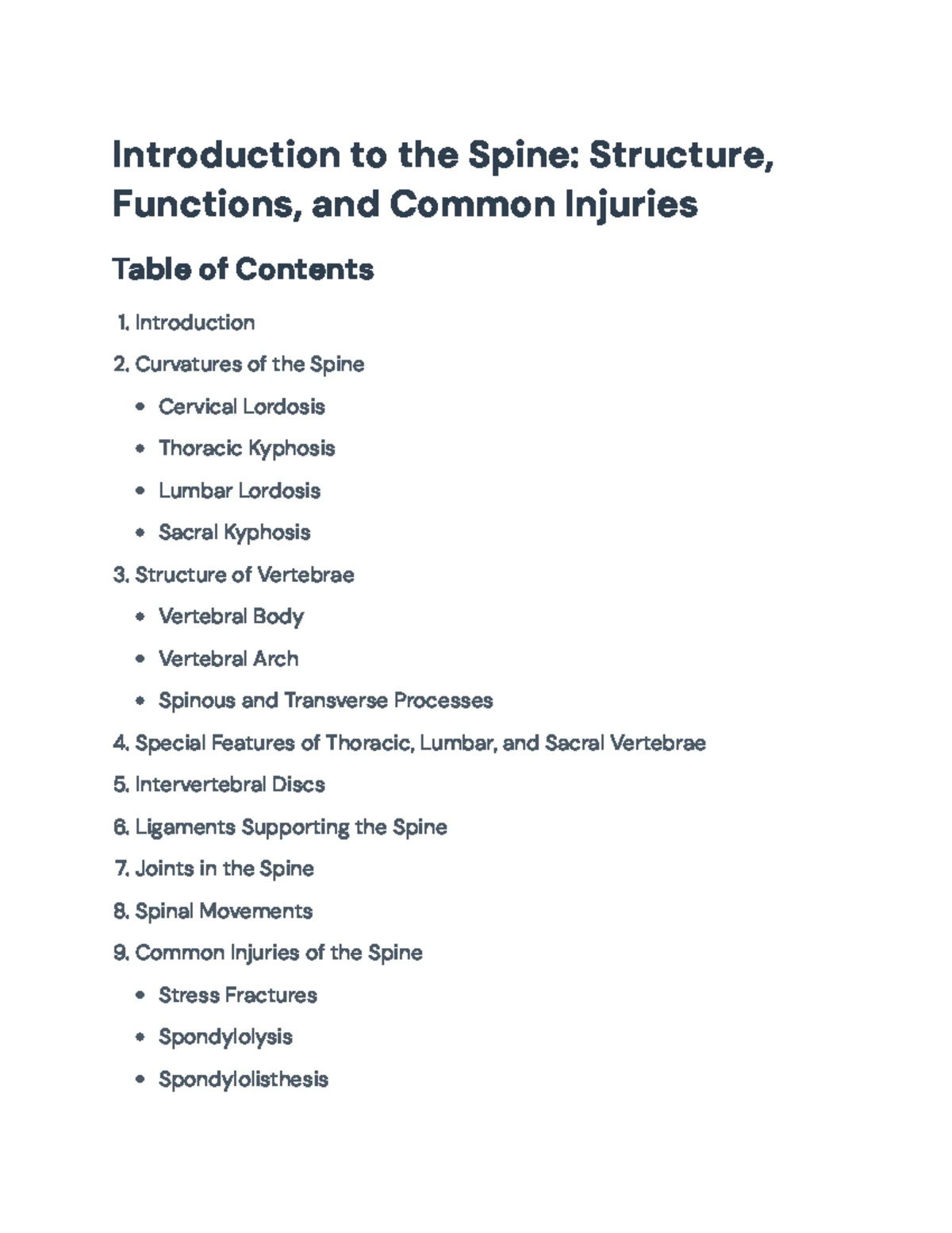 Comprehensive Guide to Lower Extremities and Spine Musculature ...