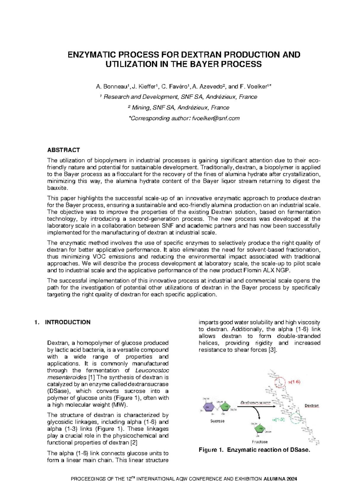 Enzymatic Dextran Production for Bayer Process: Innovations ...