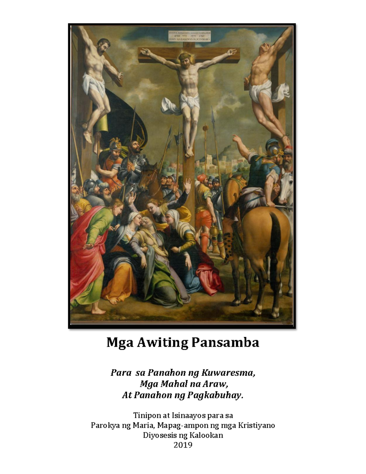 Pdfcoffee - Lenten line up - information management - Mga Awiting ...