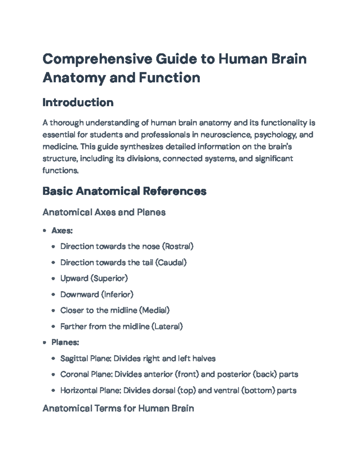 Human Brain Anatomy and Functions: A Comprehensive Guide ...