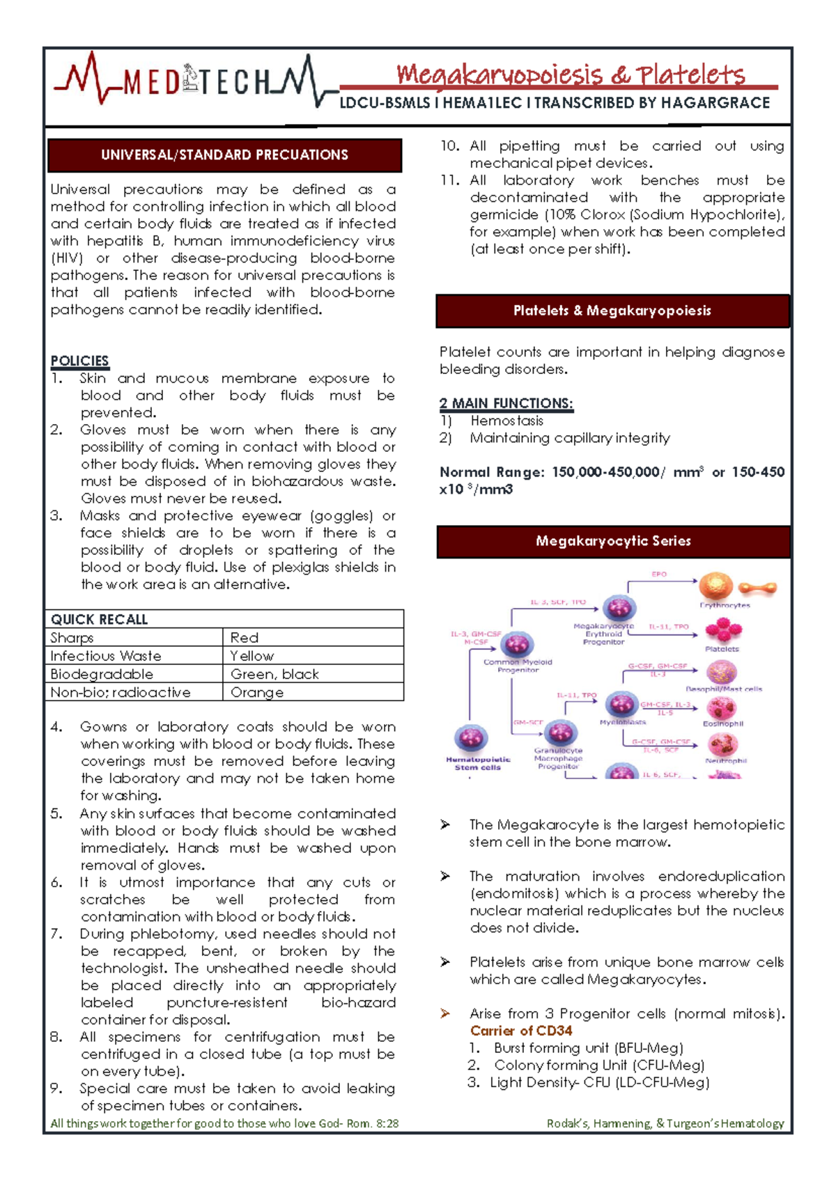 Mechanism of Hemostasis and Platelet Function l HEMA2LEC l TRANSCRIBED ...