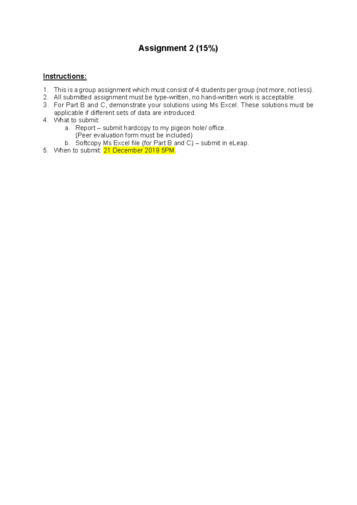 KNP4342 Operations Research LP Model Sem Assignment 01 - Practice ...