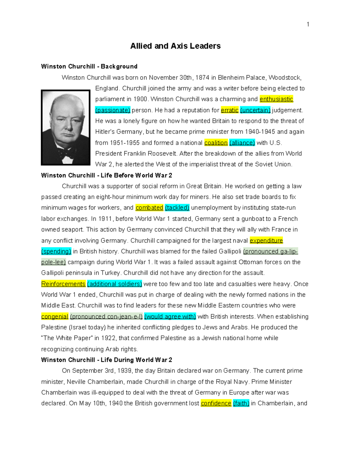 World War II Leaders: Allied & Axis Figures Overview - Studocu