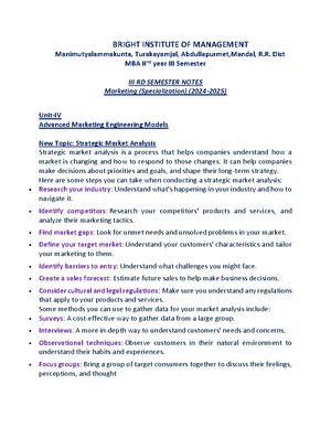 Marketing Management - Digital Notes Marketing Management R20MBA MBA I ...