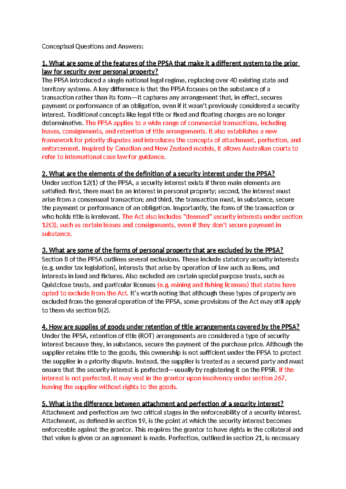 IPCL Notes: Conceptual Q&A on PPSA Features and Security Interests ...