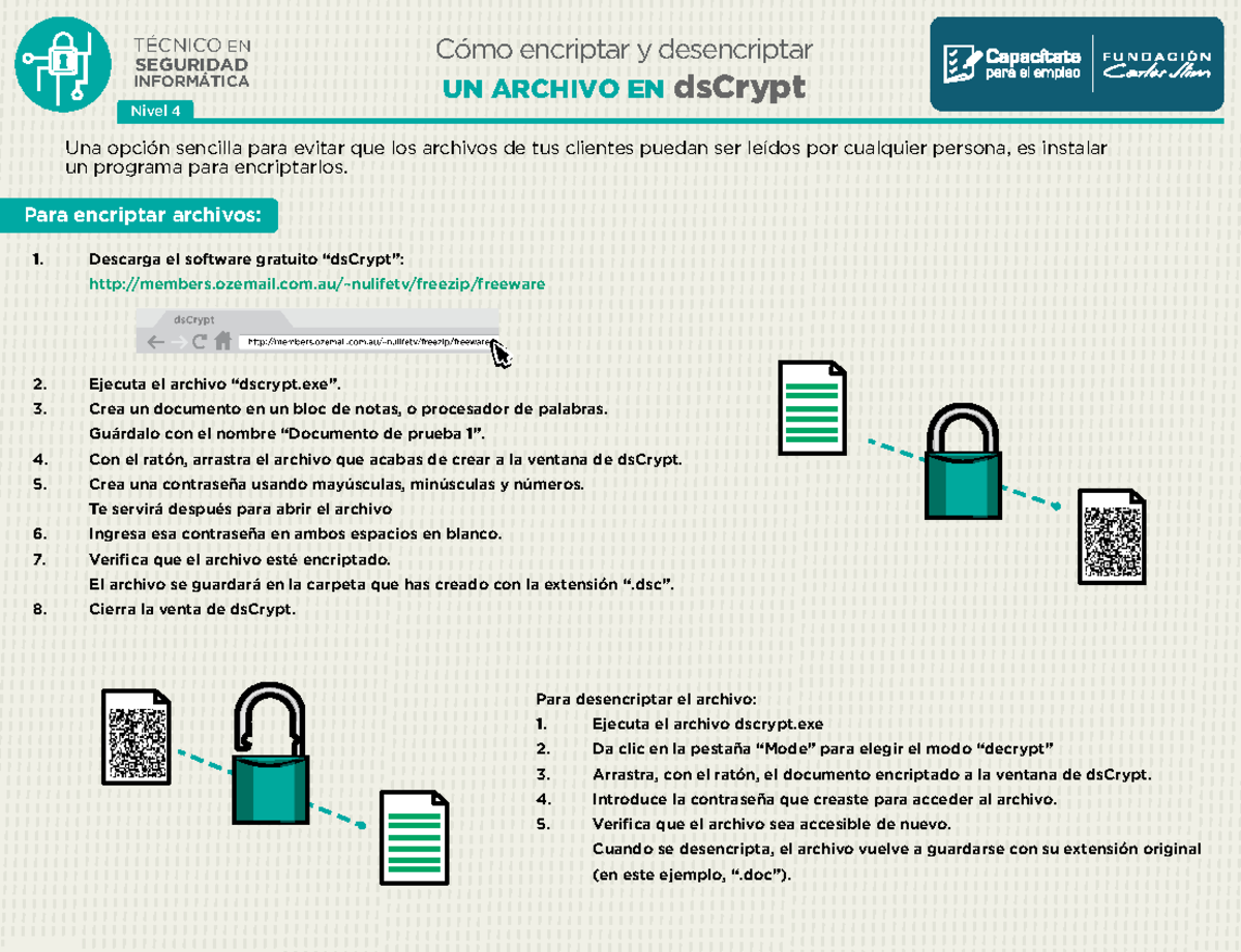 Cómo encriptar un archivo con ds Crypt - Nivel 2 Cómo encriptar y ...