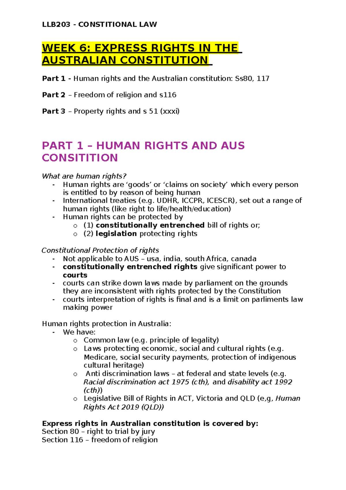 Human Rights Act Qld