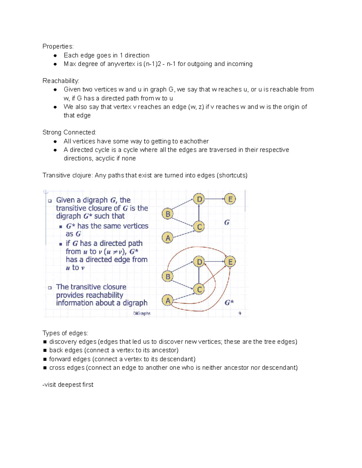 COMP 352 Final - Directed Graph Properties and Concepts - Studocu