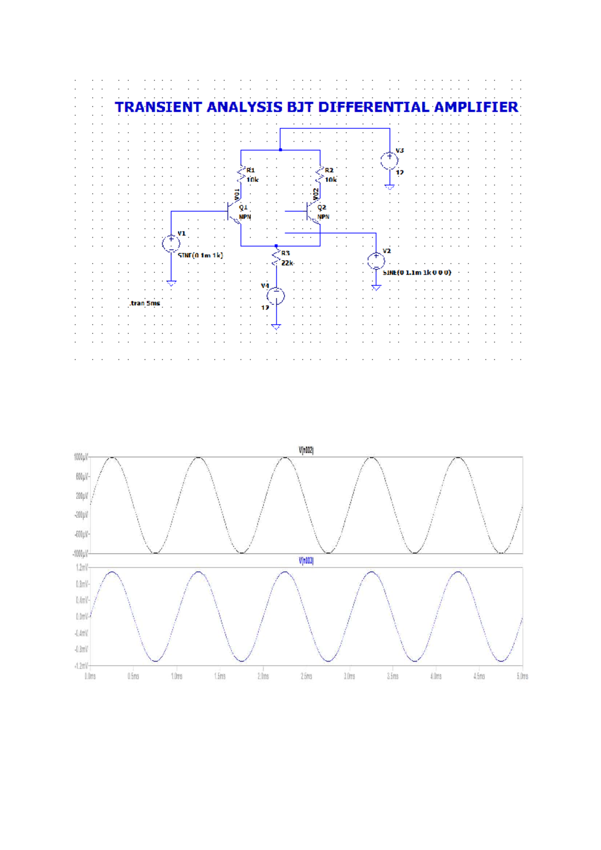 BJT Differential Amplifier Analysis - Pre Lab Exp 3 Solution - Studocu