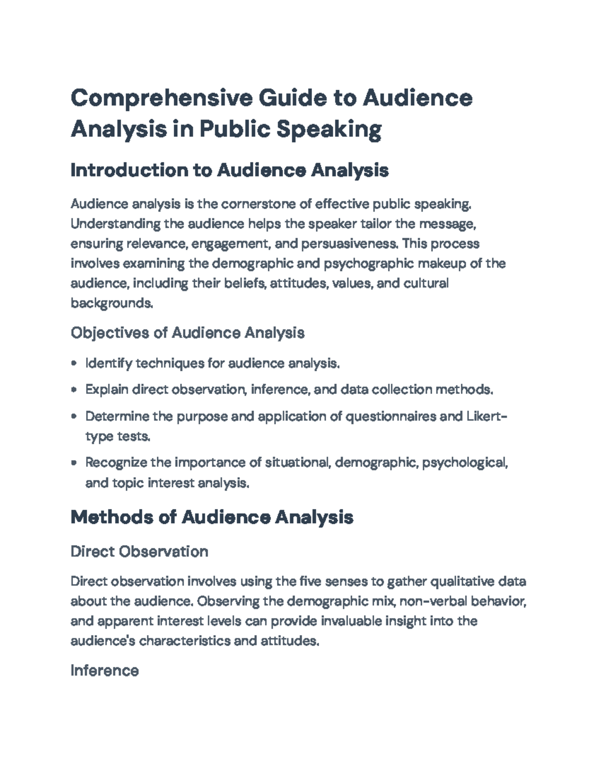 Effective Audience Analysis Techniques in Public Speaking ...