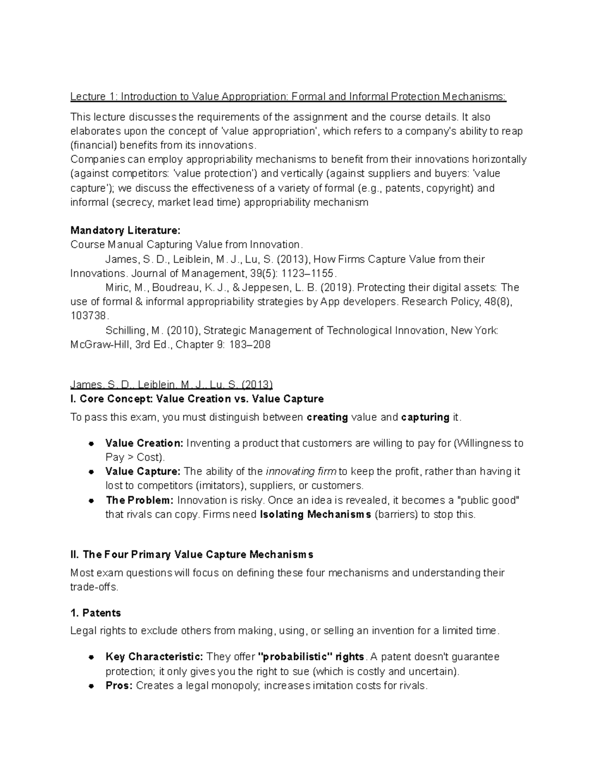 CVFI W1-2: Lecture on Value Appropriation Mechanisms and Strategies ...