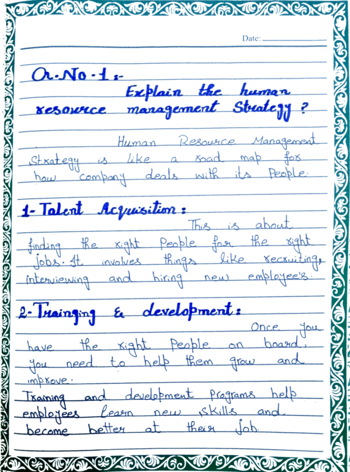 HRM 101 Assignment 1: Understanding Human Resource Management - Studocu