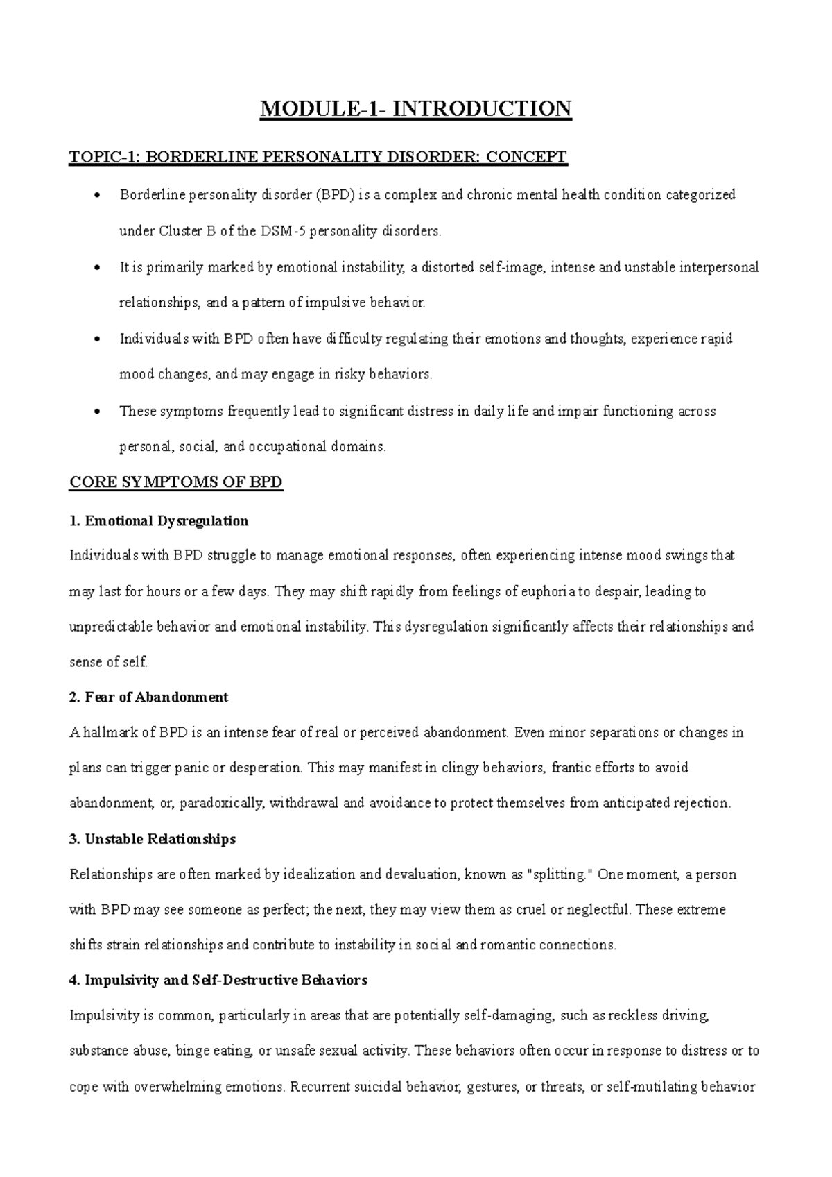 DBT 101: Comprehensive Exam Notes on Dialectical Behavior Therapy - Studocu
