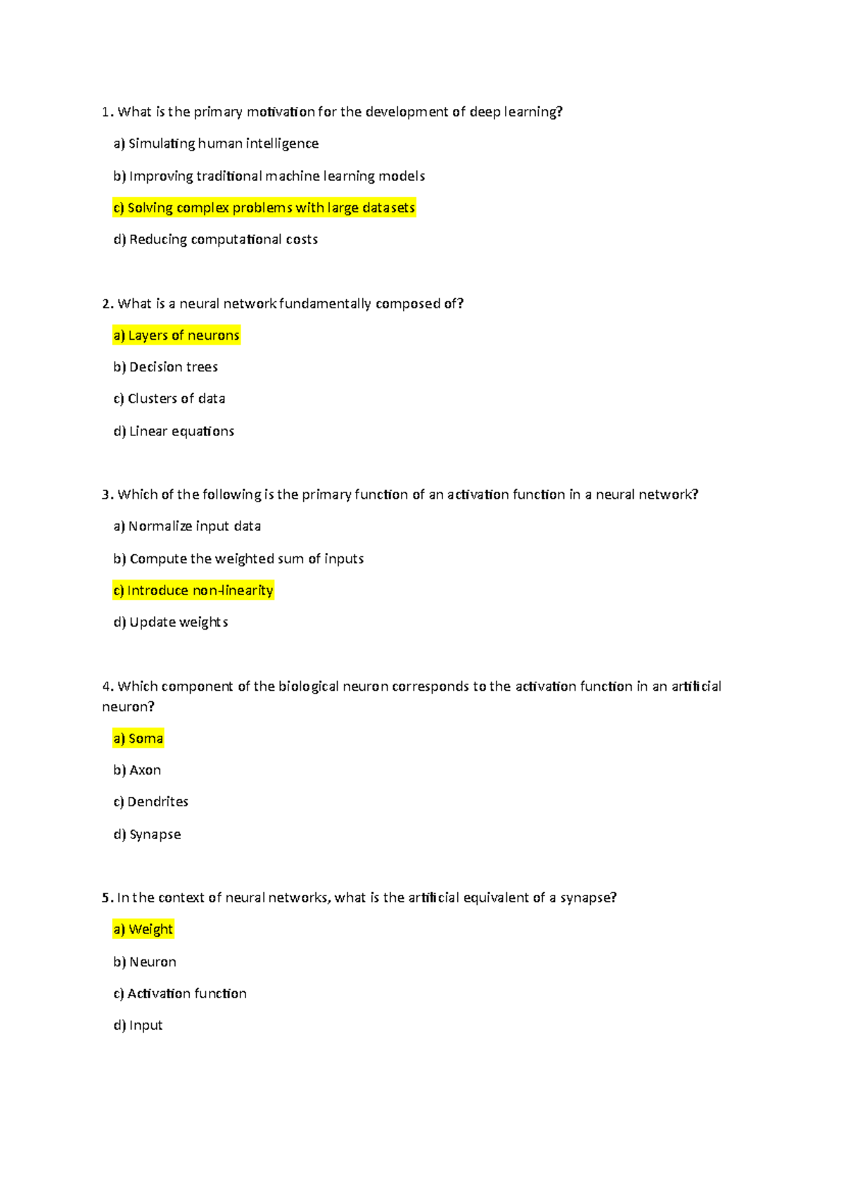 SEM Notes - Key Questions on Deep Learning Concepts and Techniques ...