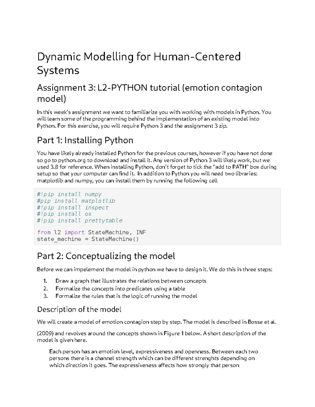 Dynamic Modelling Assignment 3: L2-Python Tutorial on Emotion Contagion ...