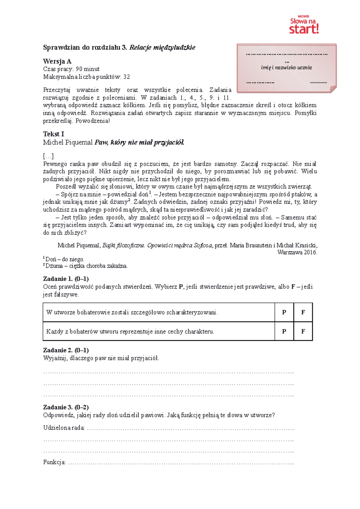 Pytania Na Sprawdzian Z Romantyzmu www.studocu.com