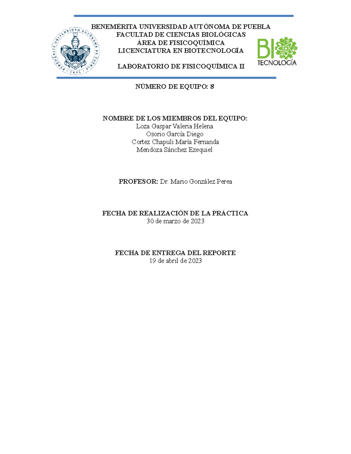 Efecto Salino Primario en la Velocidad de Reacción - Práctica 7 - FISIQ II - Document Preview