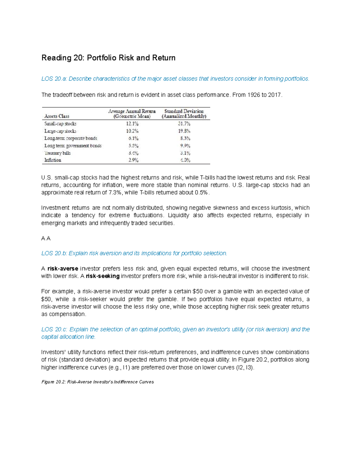 CFA I Portfolio Management: Understanding Risk, Return, and Asset ...