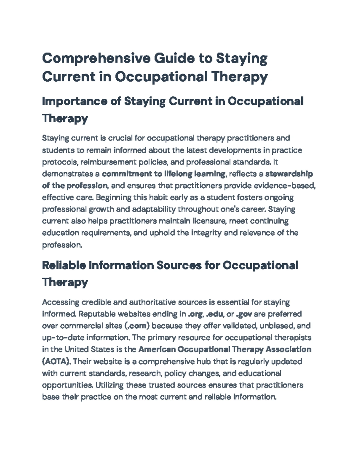 Comprehensive Guide to Telehealth Applications in Occupational Therapy ...