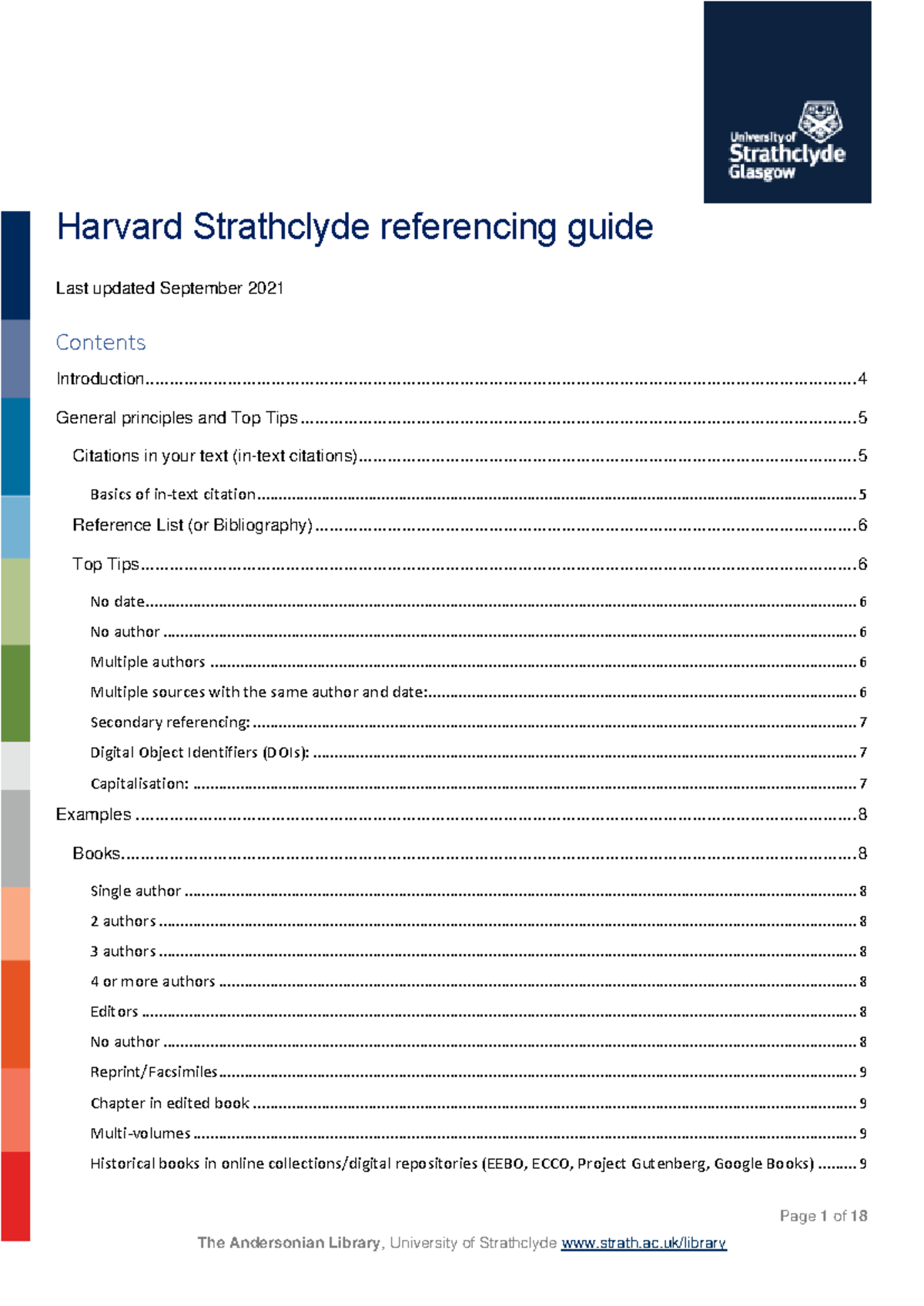 Harvard Strathclyde Referencing Guide 2021: A Comprehensive Overview ...