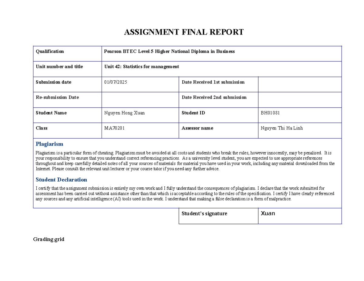 Final Report: Factors Affecting Business Performance in Securities ...