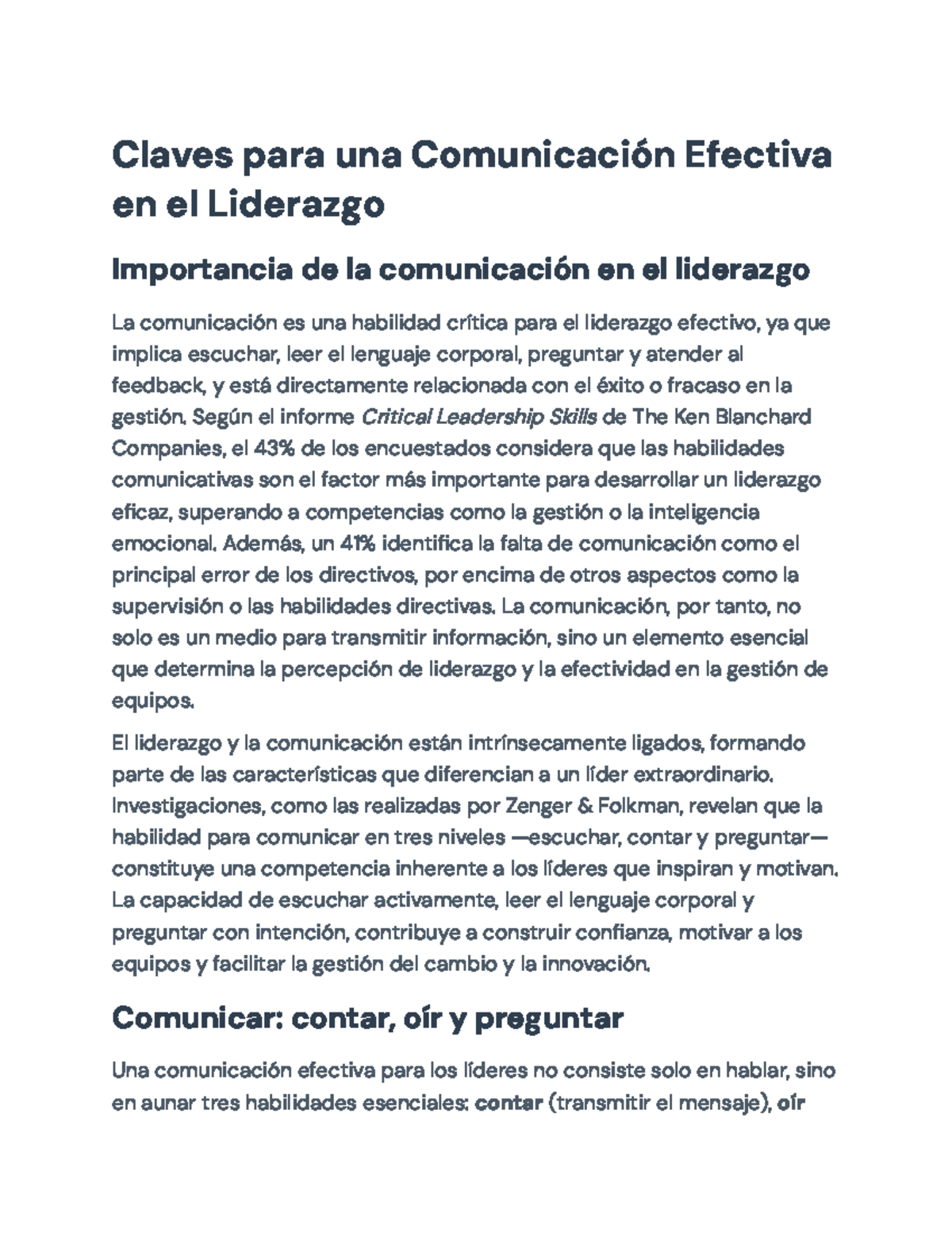 Claves para una Comunicación Efectiva en el Liderazgo: Estrategias y ...