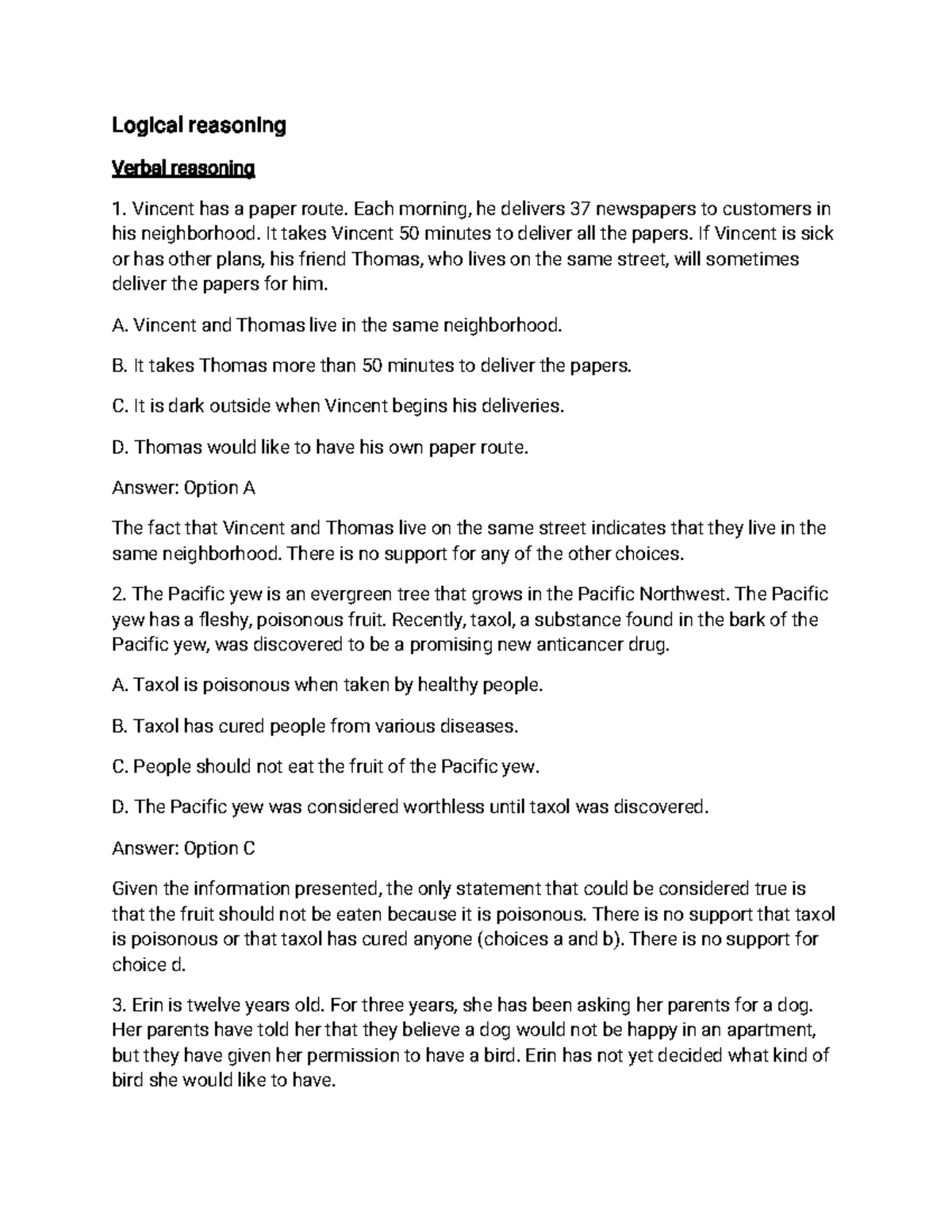 Aptitude about Verbal reasoning - Logicalreasoning Verbalreasoning 1 ...