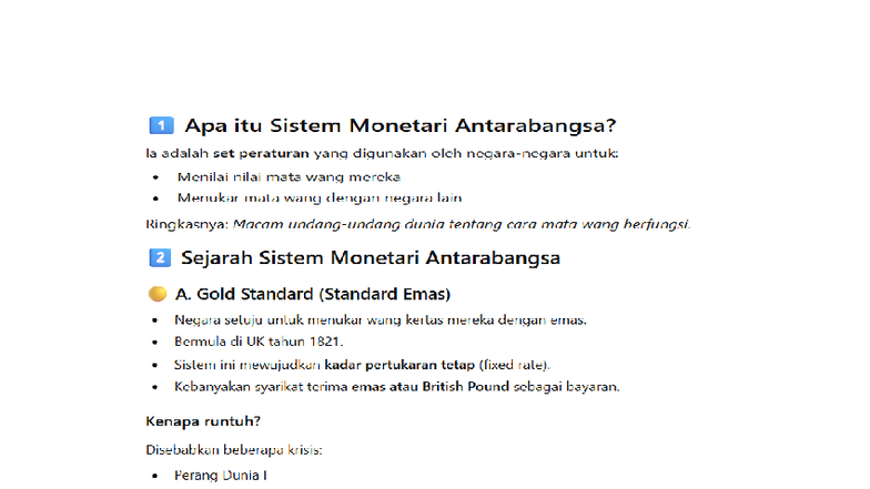 Notes on International Monetary System (IB Chap 5) - Studocu