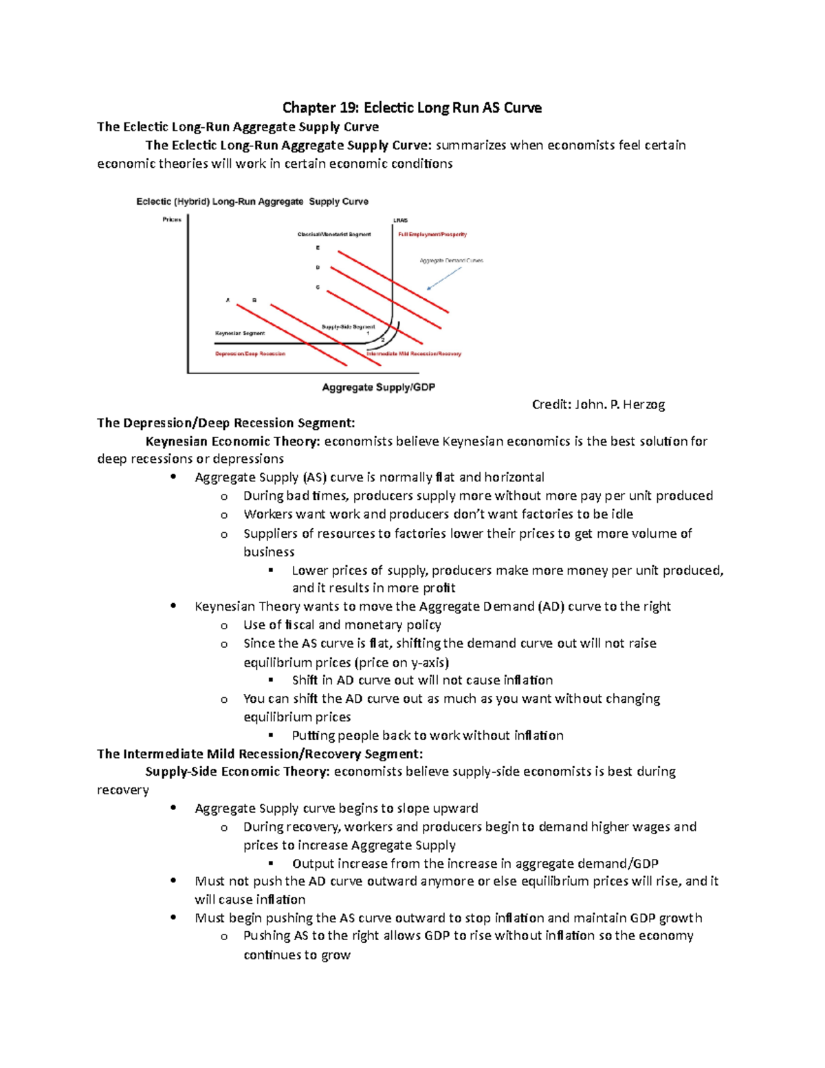 Macroeconomics - Final Exam Chapter 19 Aggregate Supply Insights - Studocu