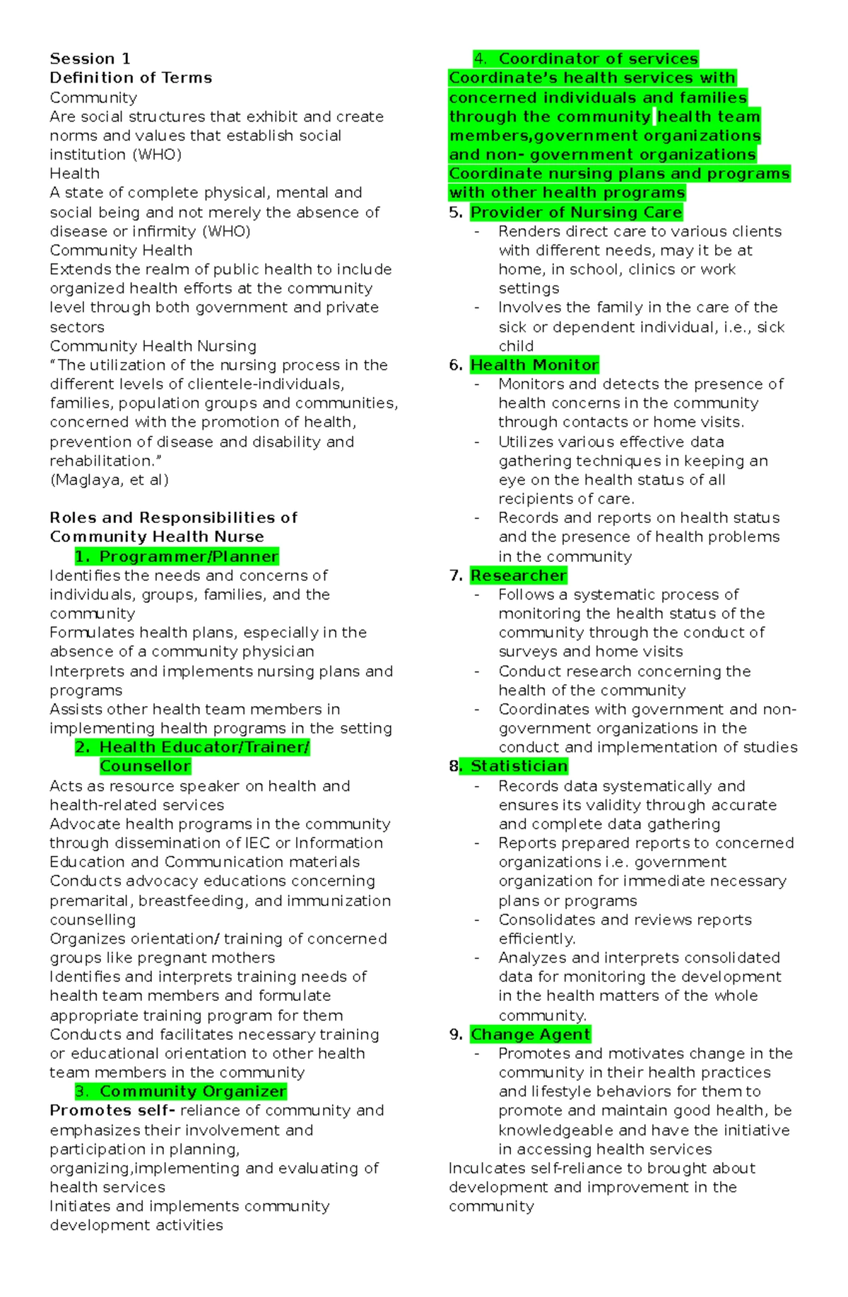 NUR 193: Community Health Nursing RLE Module 5 - Family Nursing Care ...