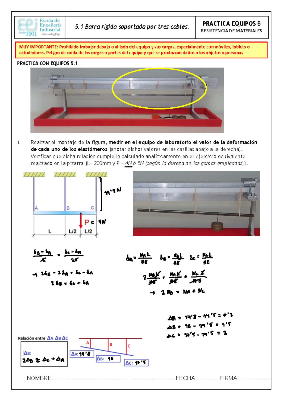 Práctica 5.1: Barra Rígida Soportada por Tres Cables - RM Mecanicos ...