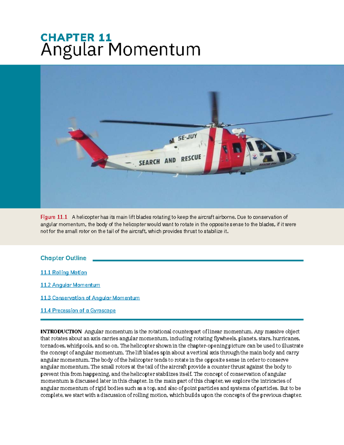 Conservation of Angular Momentum - PHYS 11.3 Chapter Notes - Studocu