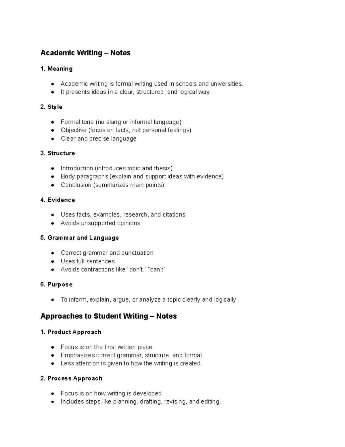 English AEC 4TH SEM: Comprehensive Academic Writing Notes - Studocu