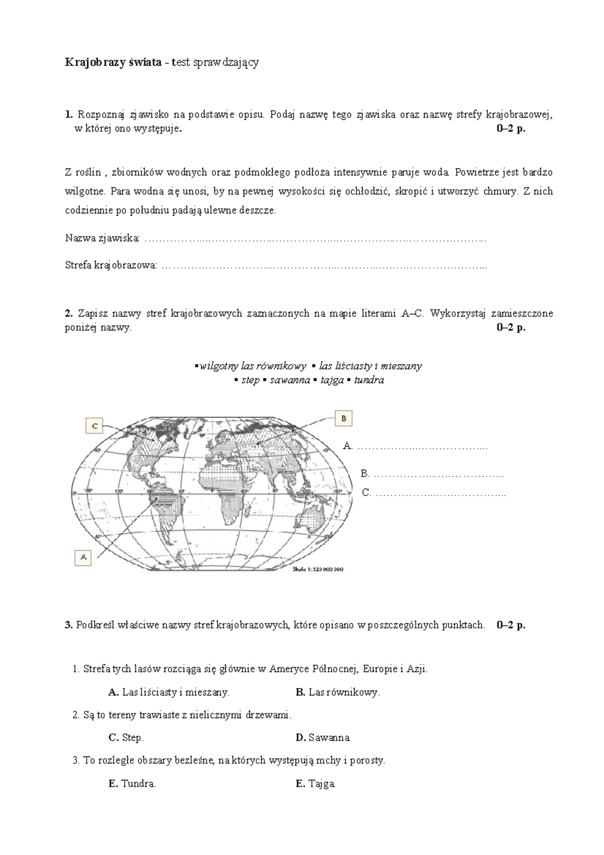 Sprawdzian Z Geografii Antarktyda I Australia