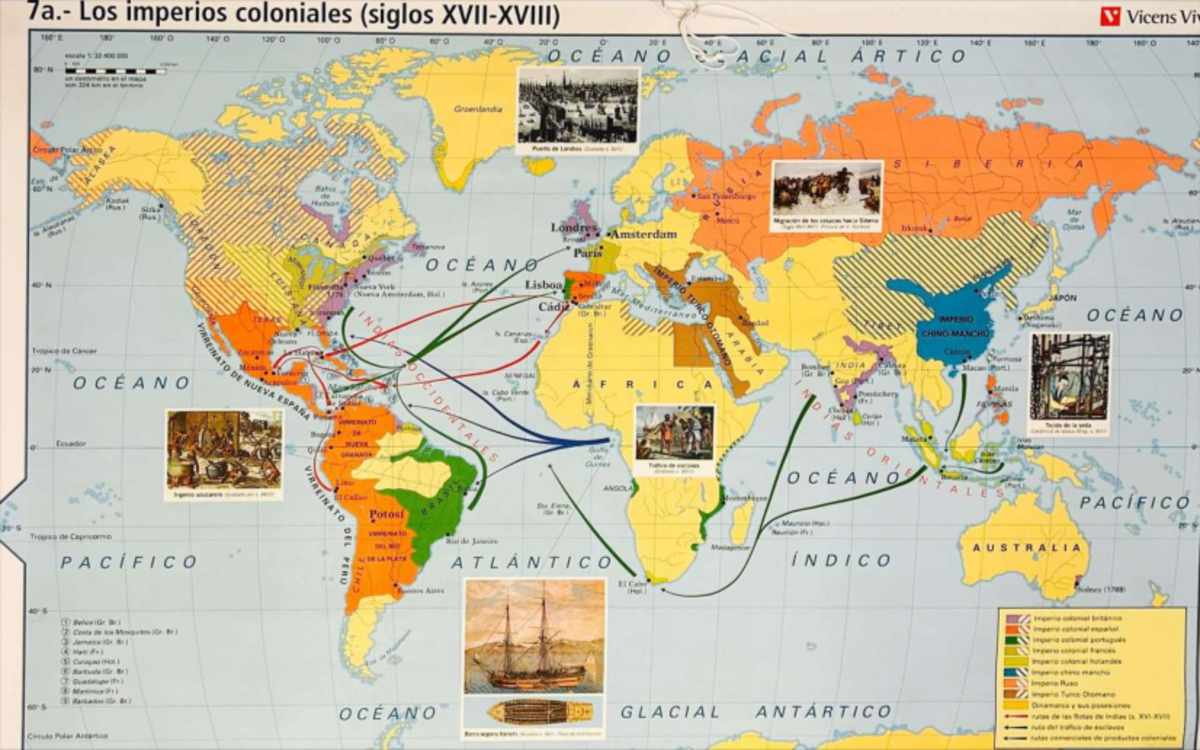 Mapa de Europa y los Imperios Coloniales en el Siglo XVIII - Studocu