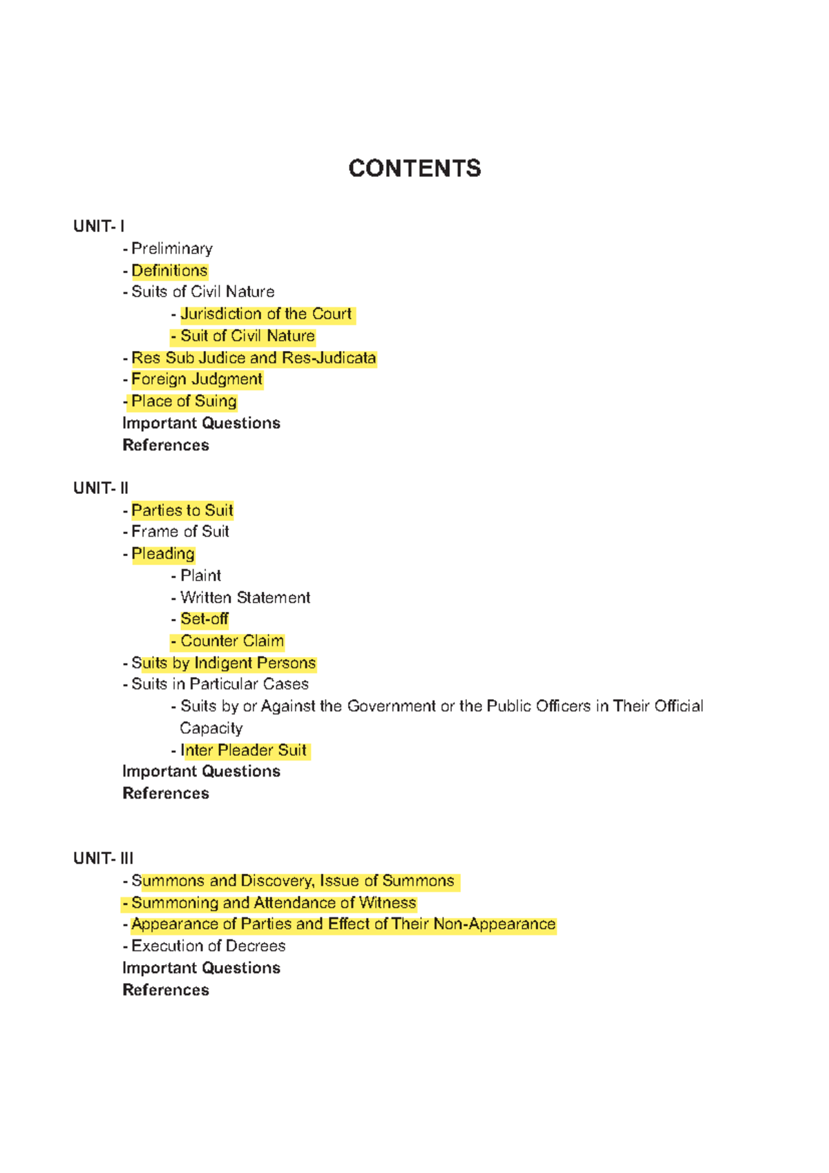 CPC 101: Comprehensive Smart Notes on Civil Procedure Code - Studocu