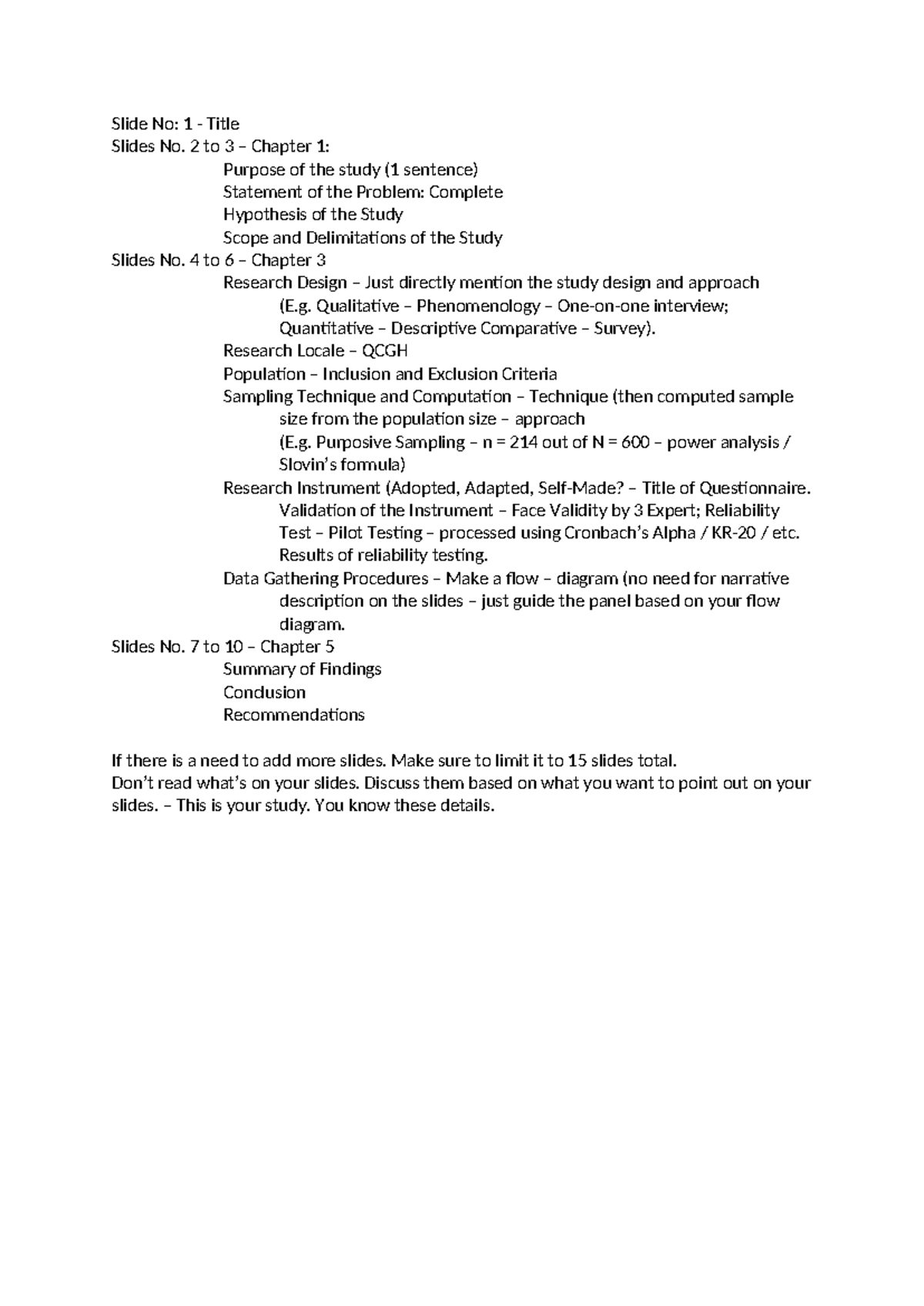 Final Defense Presentation Template for Research Study (15 Slides ...