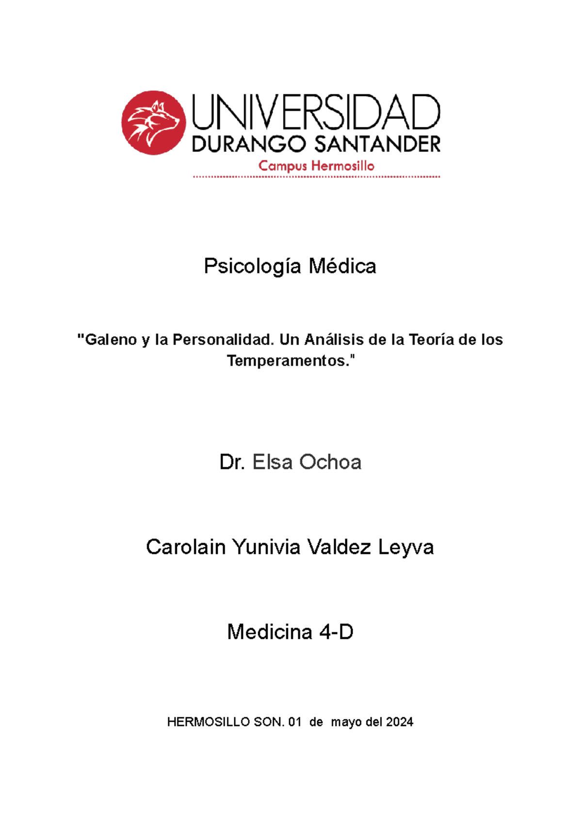 Ensayo de Psicología sobre Galeno y la Personalidad - Medicina 4 ... - Galeno: El Legado Inmortal del Pionero de la Medicina Antigua