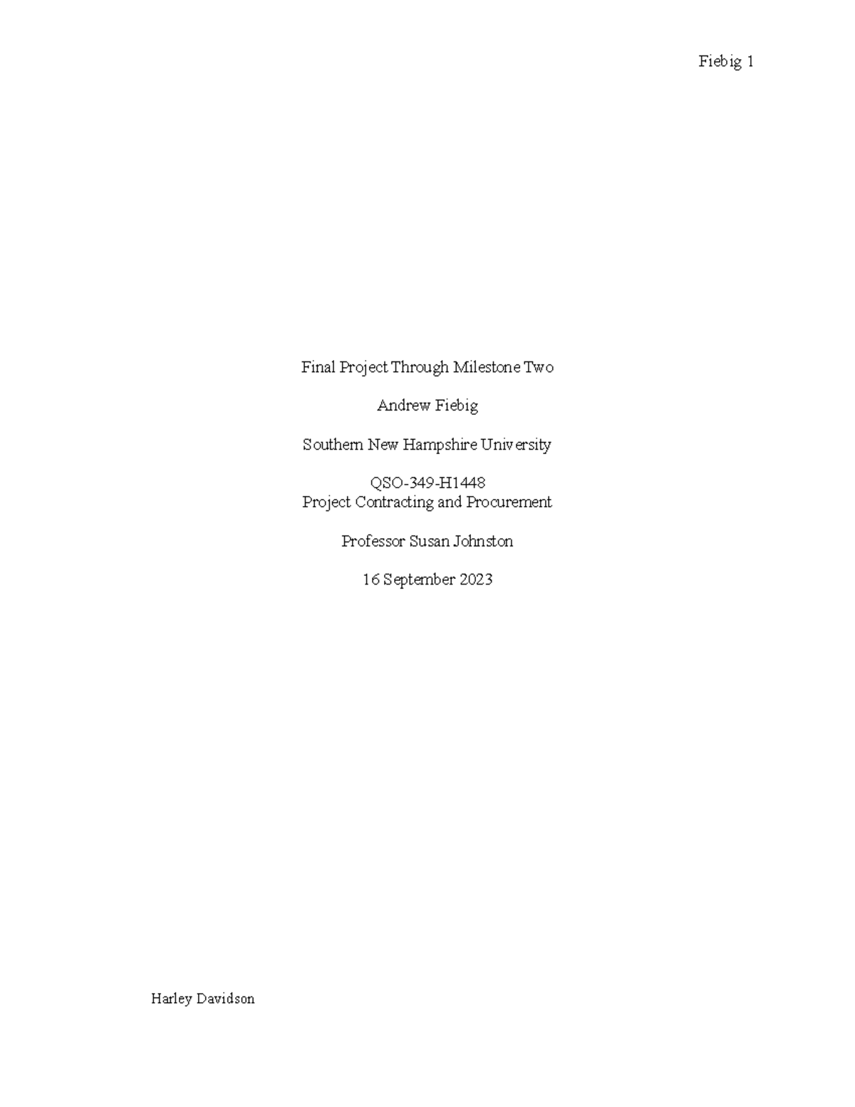 QSO349 Final Project - Milestone 3: Procurement Plan Analysis - Studocu