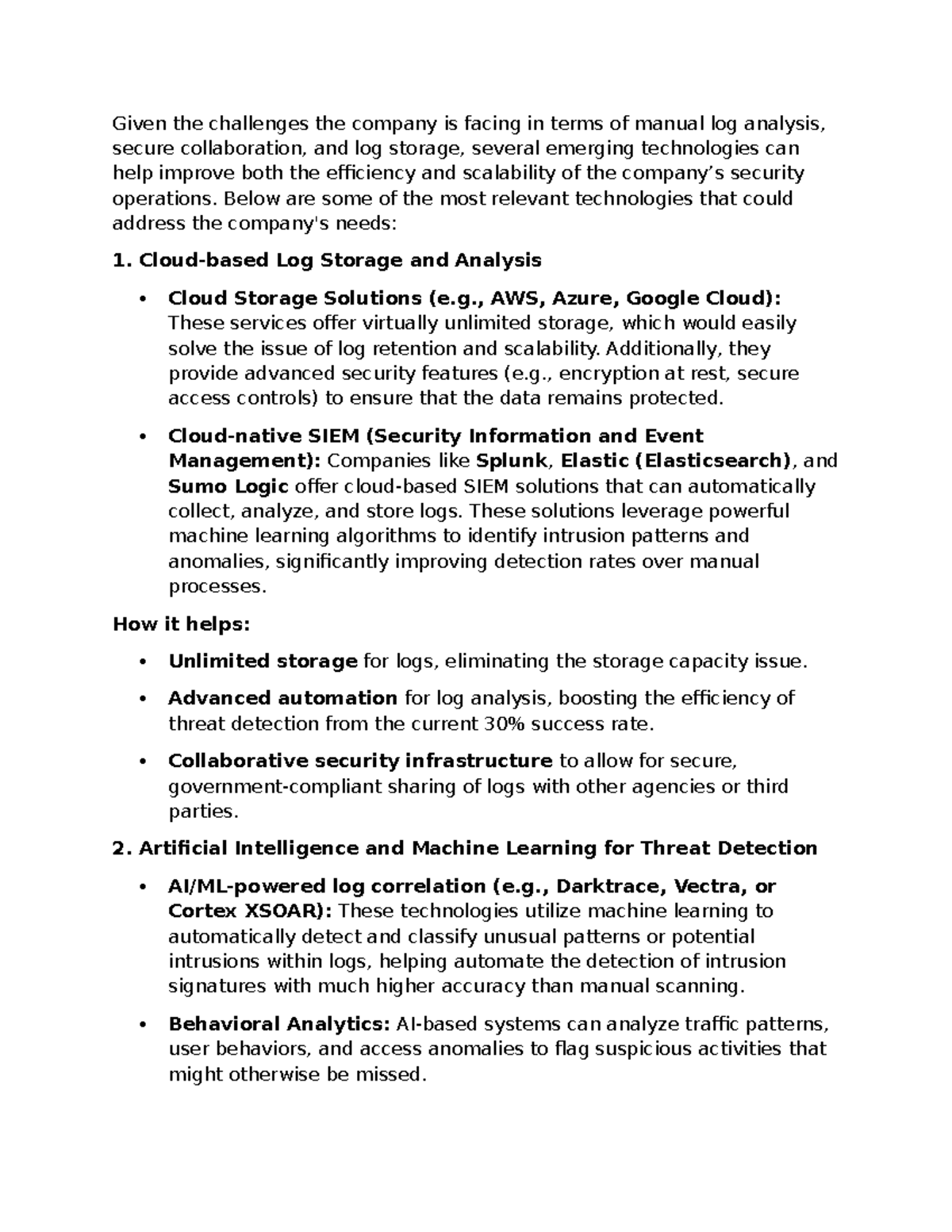 Emerging Tech Solutions for Log Analysis & Security Ops (Tech FITE ...