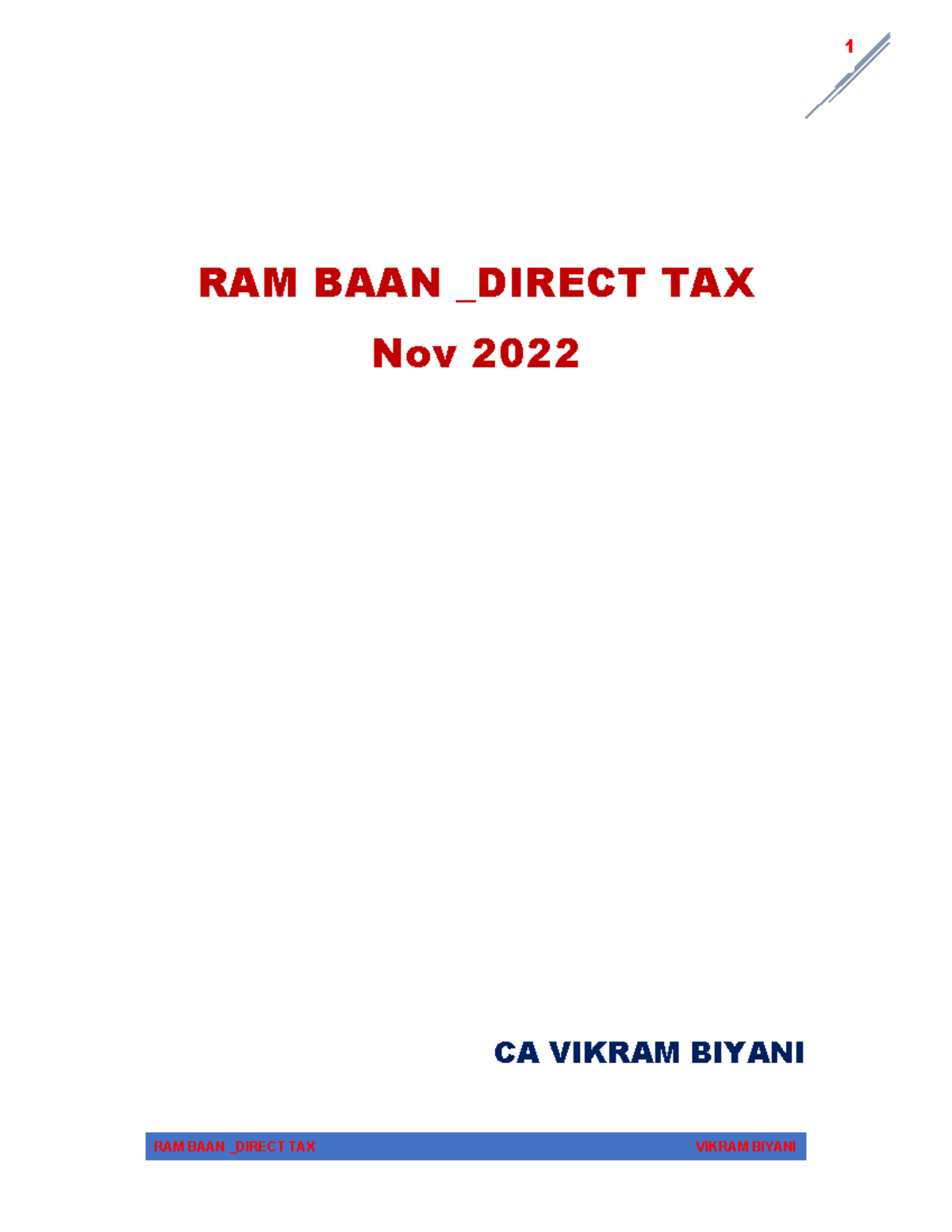 Income Tax Rates and Guidelines for AY 2022 - CA Vikram Biyani - Studocu