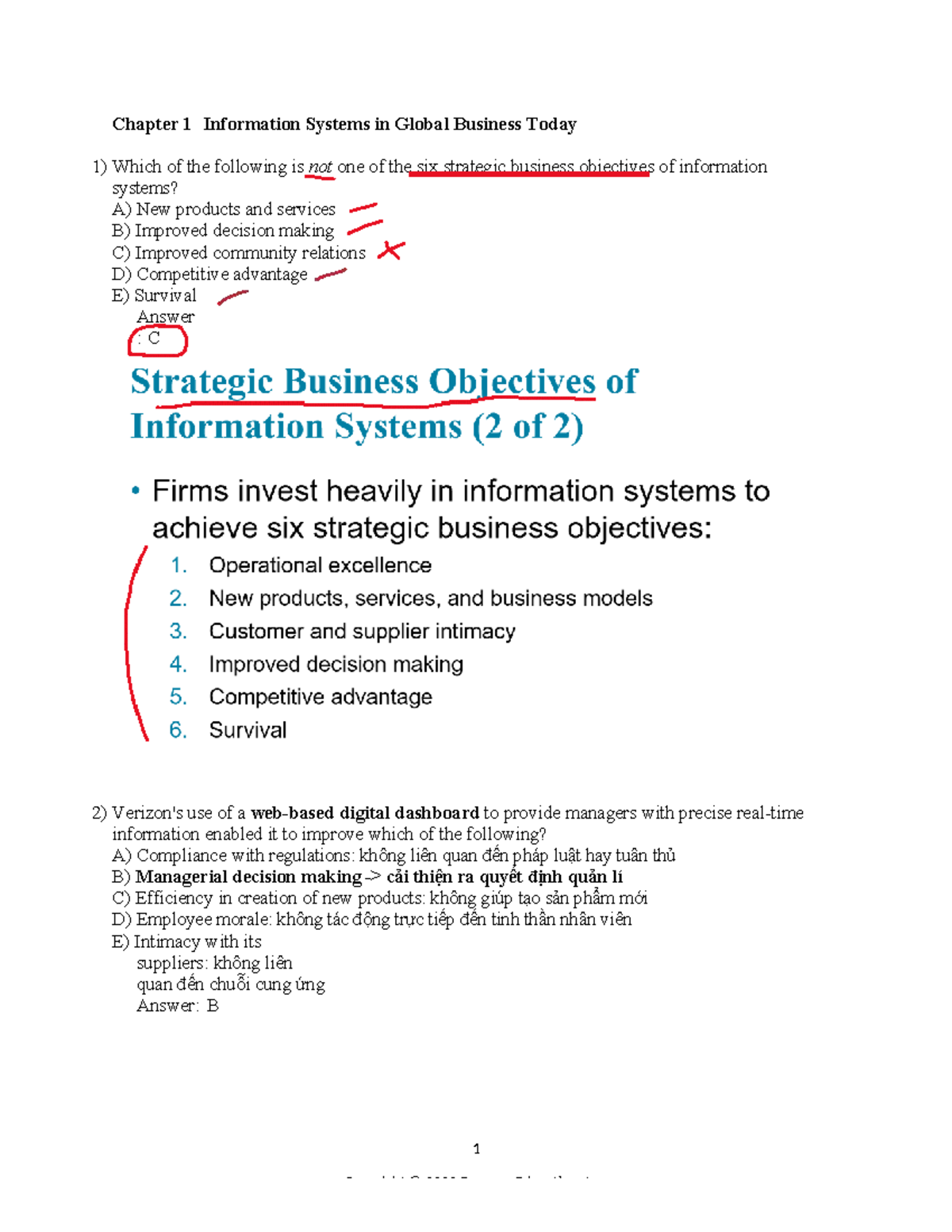 Midterm MIS 3 Sample Notes: Information Systems in Global Business ...