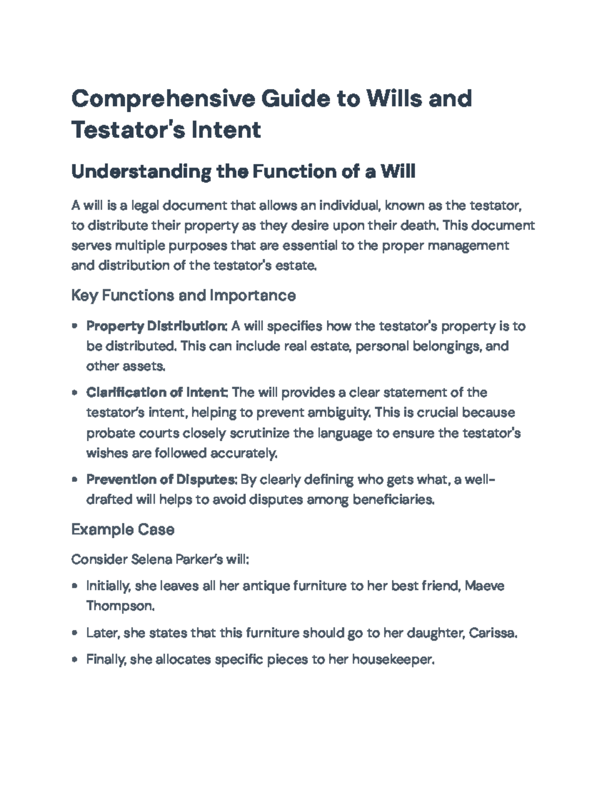 Comprehensive Wills Guide: Key Functions and Drafting Tips for Estates ...